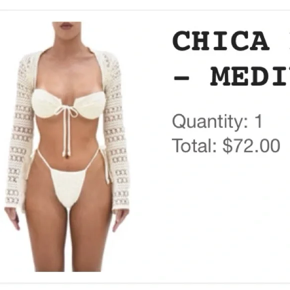 Heart of Sun Chica Bolero Swim Coverup - Picture 1 of 3